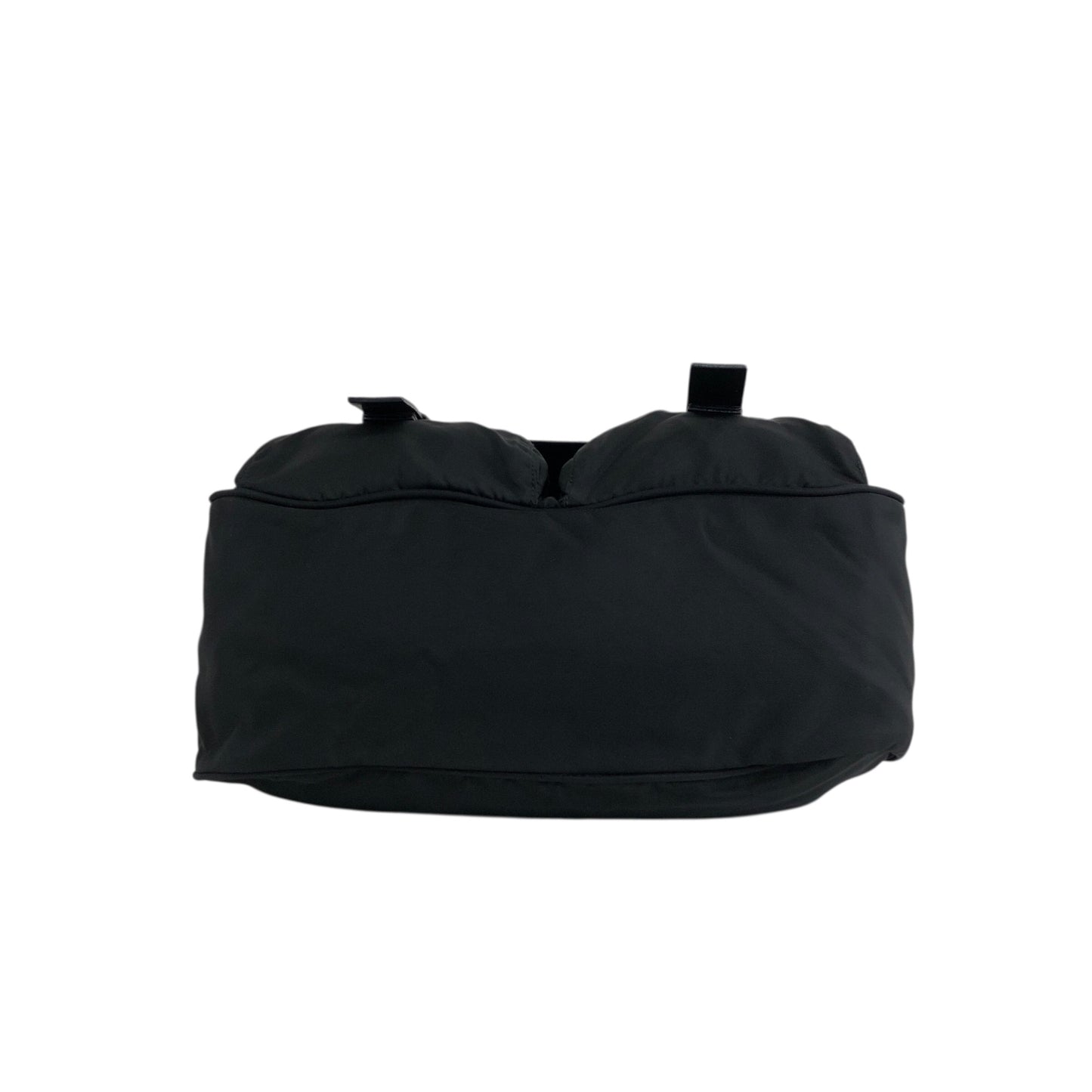 PRADA Triangle Logo Shoulder bag Black Vintage s5jtyw