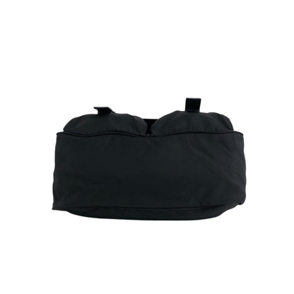 PRADA Triangle Logo Shoulder bag Black Vintage s5jtyw