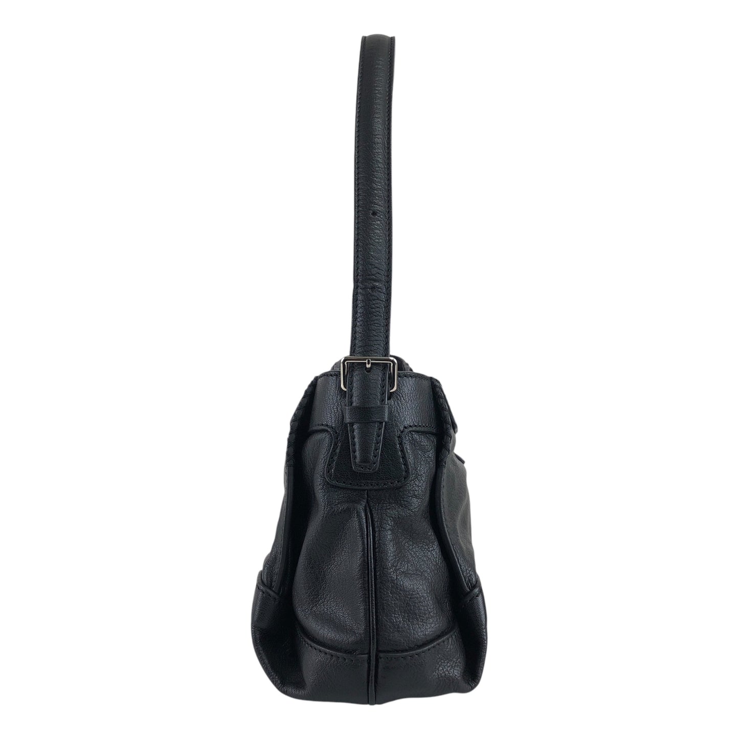 CELINE Logo Shoulder bag Hobobag Black Vintage b8ejp4