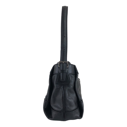 CELINE Logo Shoulder bag Hobobag Black Vintage b8ejp4
