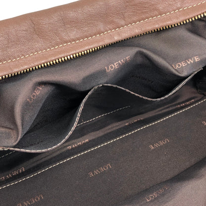 LOEWE Amazona28 Anagram Handbag Boston bag Brown Vintage f75cvh