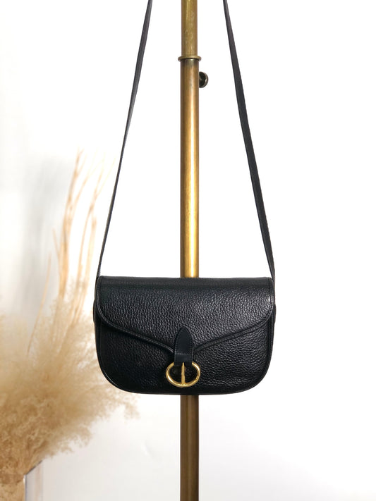 Christian Dior CD Logo Shoulder bag Black Vintage 3znykv