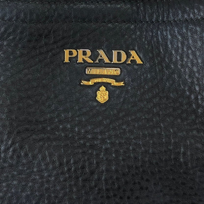 PRADA Logo Totebag Black Vintage fpj5iw