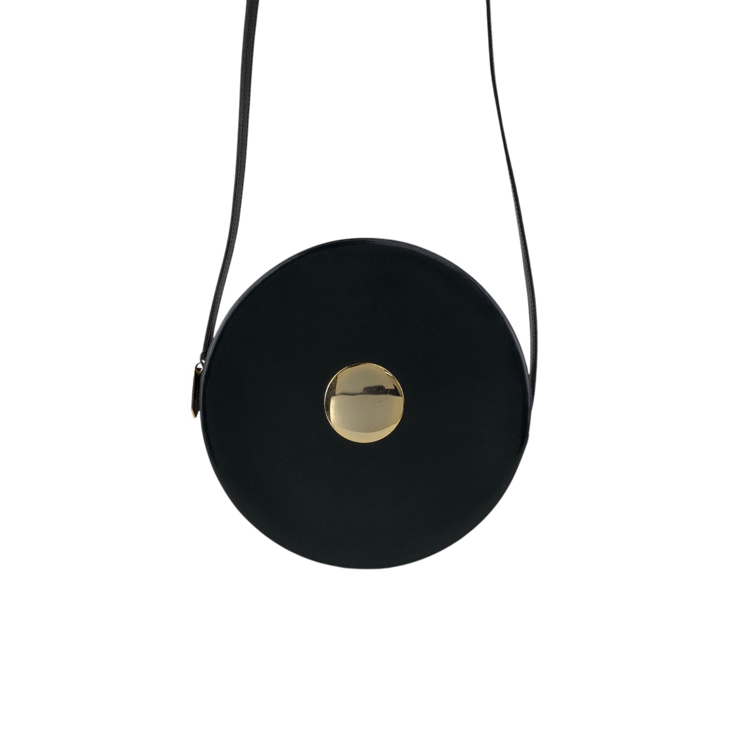 Yves Saint Laurent Round Shoulder bag Black Vintage xtejxv