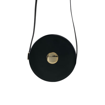 Yves Saint Laurent Round Shoulder bag Black Vintage xtejxv