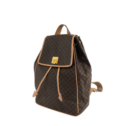 CELINE Macadam Gancini Backpack Brown Vintage x8u3v3