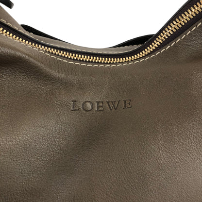 LOEWE Logo Embossed Shoulder bag Brown Vintage fsvn5t