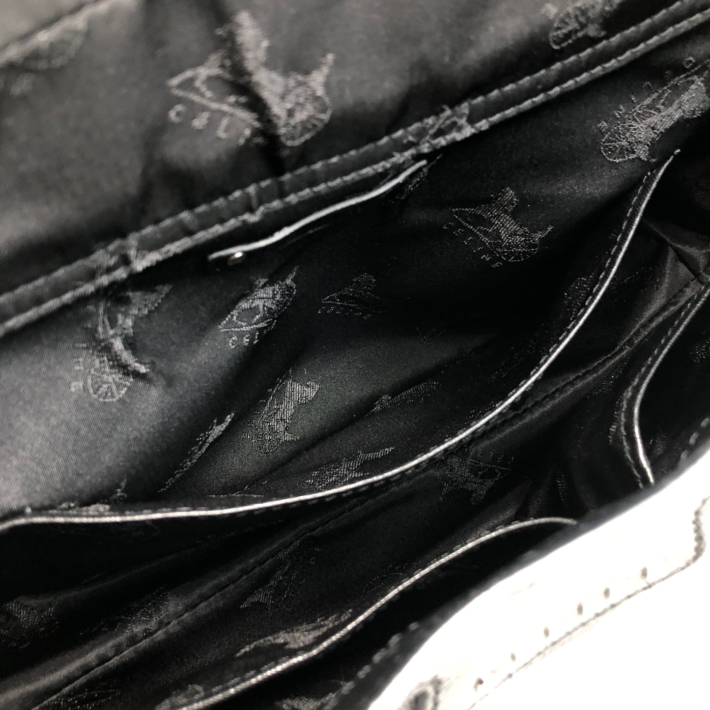 CELINE Logo Shoulder bag Hobobag Black Vintage b8ejp4