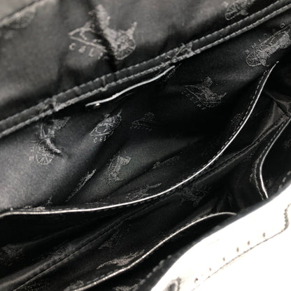 CELINE Logo Shoulder bag Hobobag Black Vintage b8ejp4