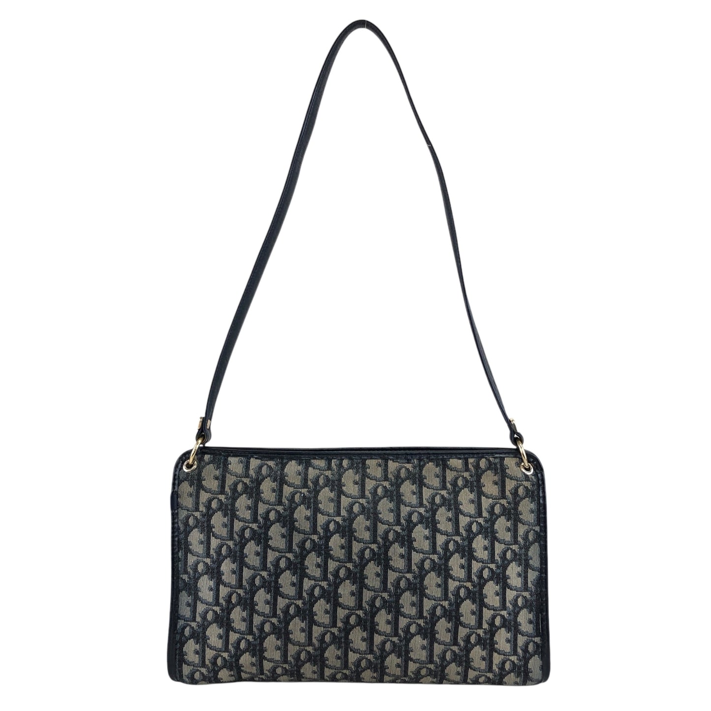 Christian Dior Trotter Logo 單肩包 海軍藍 復古 thm6uu