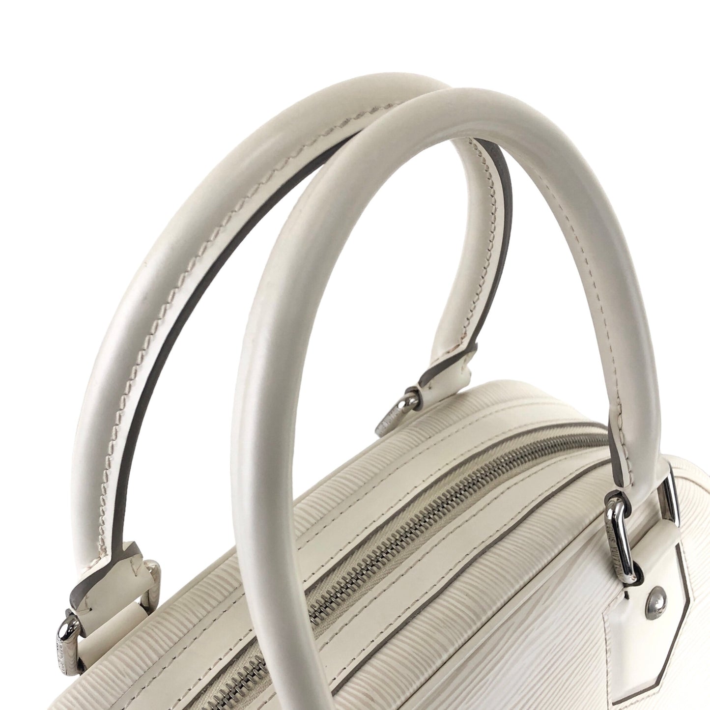 LOUIS VUITTON Epi Handbag White Vintage br6iiz