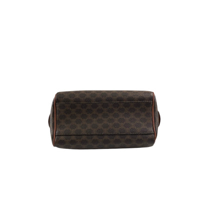 CELINE Macadam Two-way Small Handbag Shoulder bag Brown Vintage nvyja5