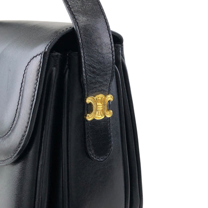 CELINE Blason Shoulder bag Black Vintage ikbdre