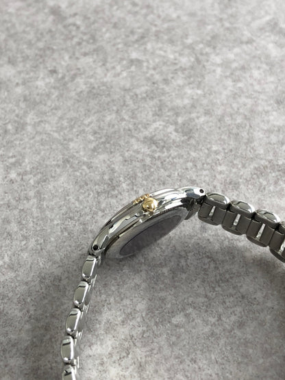 Yves Saint Laurent YSL Logo Watch Silver 5930-F91474 TA Vintage wdberd