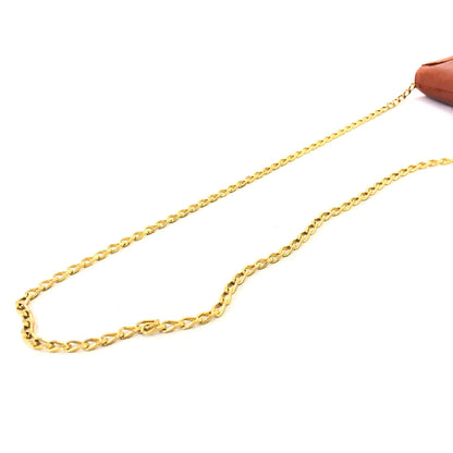 CELINE Triomphe 鏈條皮革肩背包 棕色 復古 tbugmc 