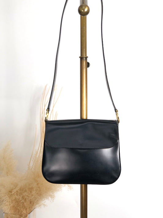 Christian Dior Logo Shoulder bag Black Vintage n2ss5w