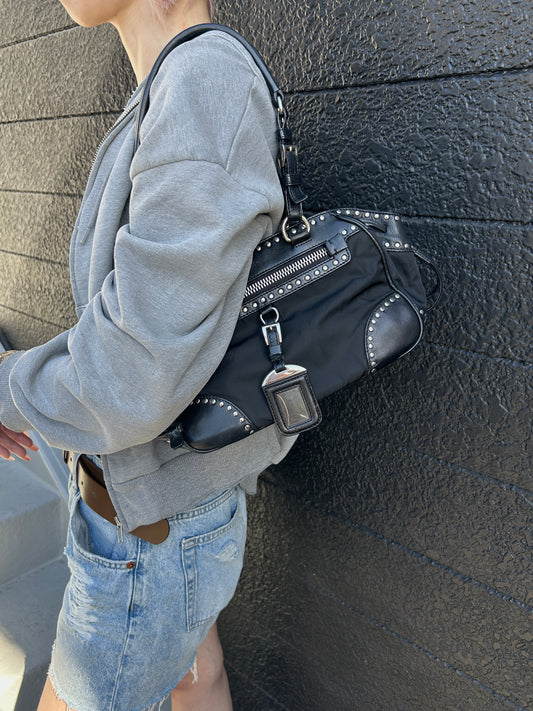 PRADA Totebag Black Vintage dgrztj