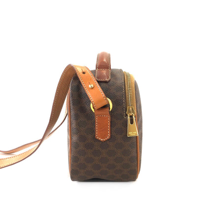 CELINE Macadam Blason Vanity bag Shoulder bag Brown Vintage Old Celine ixjg3a