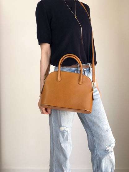 CELINE Two-way Handbag Shoulder bag Brown Vintage 5ukm4d