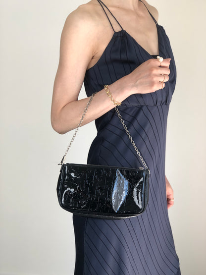 Christian Dior Trotter Small Chain Handbag Black Vintage 5zy6xf