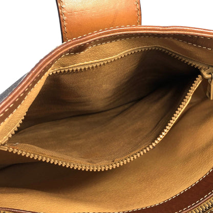 CELINE Macadam Blason Turn lock One handle Shoulder bag Hobo bag Brown Vintage Old CELINE yjpxgm