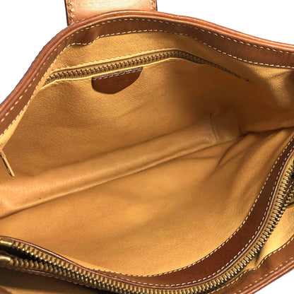 CELINE Macadam Blason Turn lock One handle Shoulder bag Hobo bag Brown Vintage Old CELINE yjpxgm
