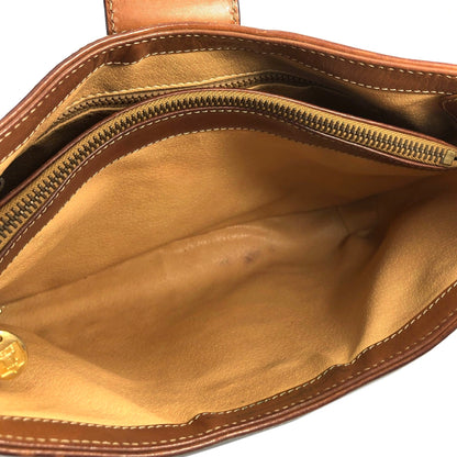 CELINE Macadam Blason Turn lock One handle Shoulder bag Hobo bag Brown Vintage Old CELINE yjpxgm