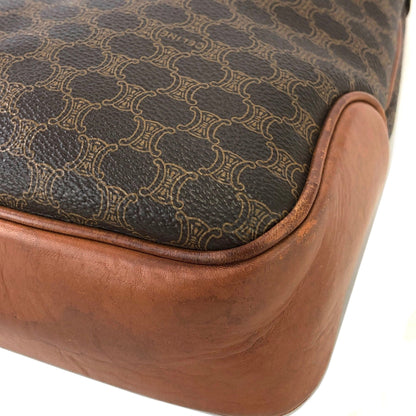 CELINE Macadam Blason Turn lock One handle Shoulder bag Hobo bag Brown Vintage Old CELINE yjpxgm