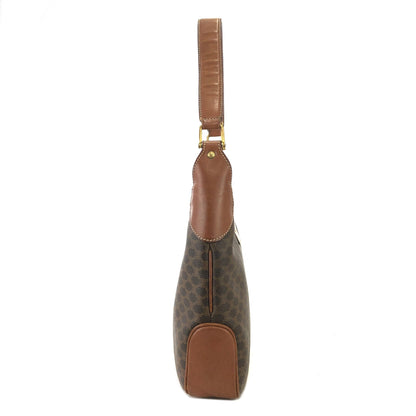 CELINE Macadam Blason Turn lock One handle Shoulder bag Hobo bag Brown Vintage Old CELINE yjpxgm