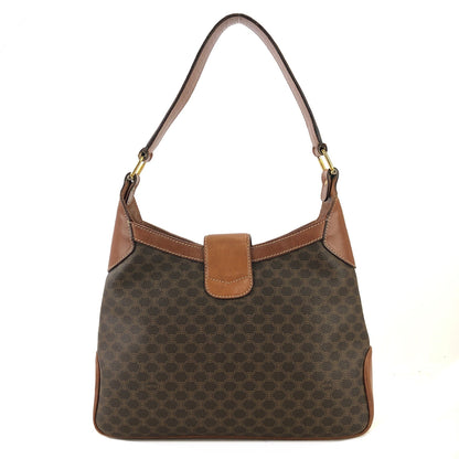 CELINE Macadam Blason Turn lock One handle Shoulder bag Hobo bag Brown Vintage Old CELINE yjpxgm