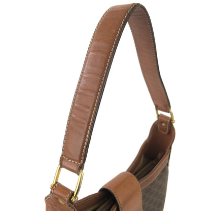 CELINE Macadam Blason Turn lock One handle Shoulder bag Hobo bag Brown Vintage Old CELINE yjpxgm