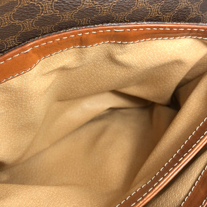 CELINE Macadam Blason Shoulder bag Brown Vintage Old Celine u88gsk