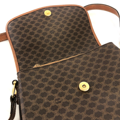 CELINE Macadam Blason Shoulder bag Brown Vintage Old Celine u88gsk