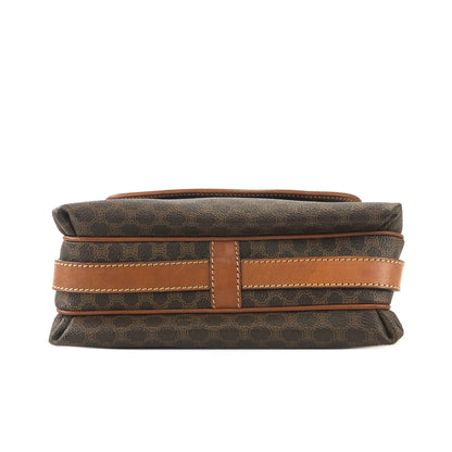 CELINE Macadam Blason Shoulder bag Brown Vintage Old Celine u88gsk