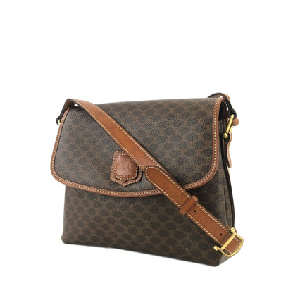 CELINE Macadam Blason Shoulder bag Brown Vintage Old Celine u88gsk