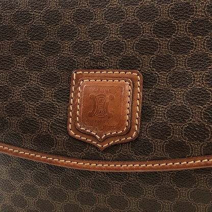 CELINE Macadam Blason Shoulder bag Brown Vintage Old Celine u88gsk