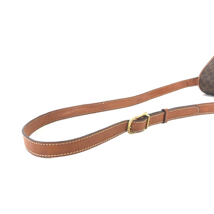 CELINE Macadam Blason Shoulder bag Brown Vintage Old Celine u88gsk