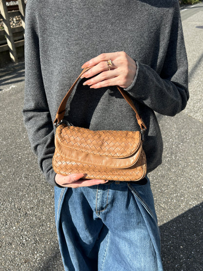 Bottega Veneta Intrecciato Shoulder bag Hobobag Brown Vintage 26xfe8