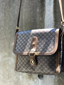 CELINE Macadam Blason Shoulder bag Beige Vintage Old CELINE dbmh2p