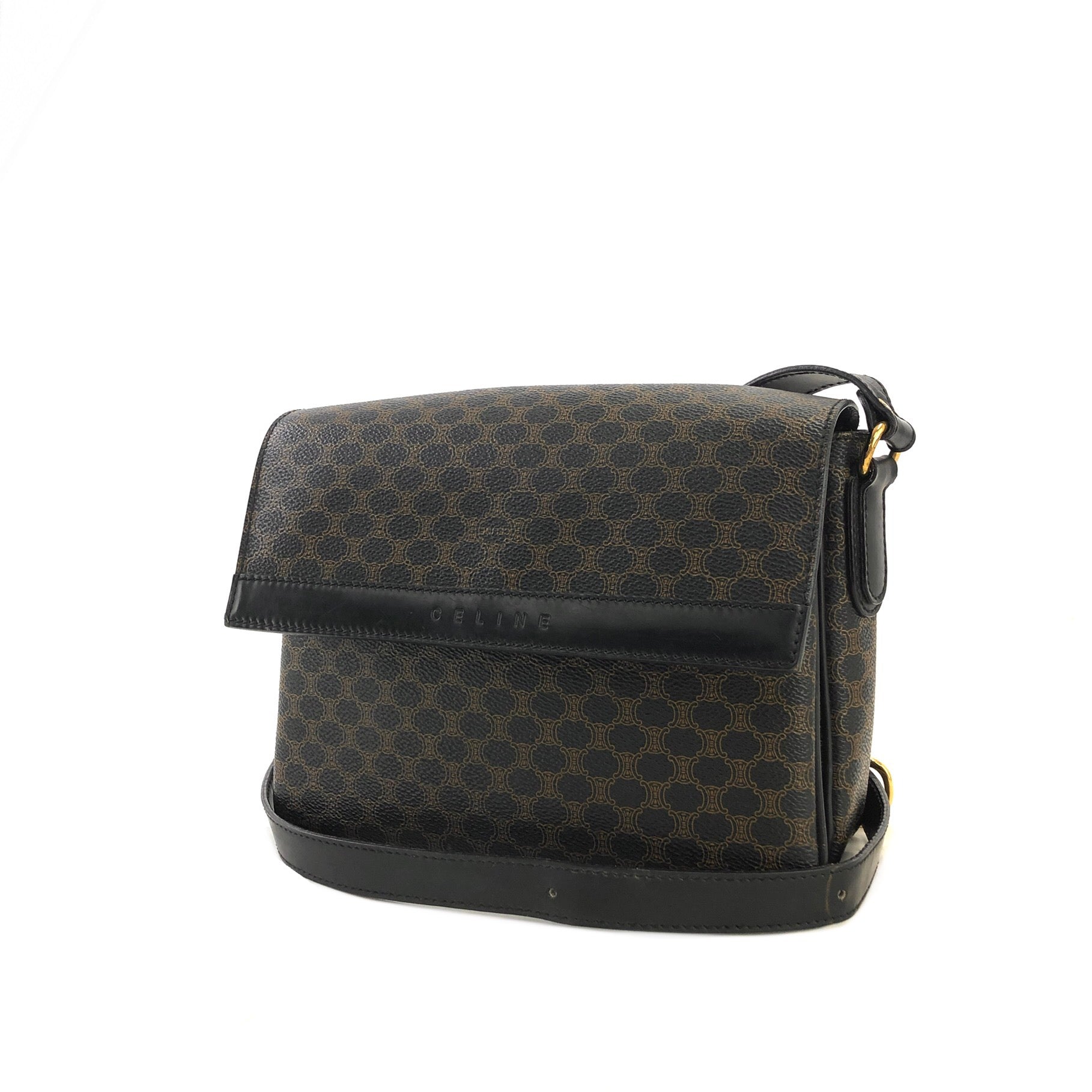 Gucci Black Vintage Logo Messenger Bag for Men