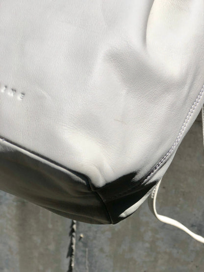 CELINE 標誌抽繩手提包白色復古舊款 Celine em8cxw