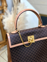 Load image into Gallery viewer, CELINE Macadam Toggle clasp Chain Handbag Brown Vintage Old Celine 854ge4
