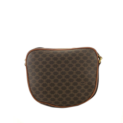 CELINE Macadam Buckle Crossbody Shoulder bag Brown Vintage Old Celine mhrgwf