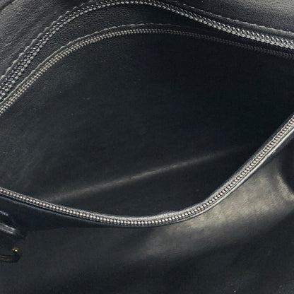 Christian Dior CD logo Leather Totebag Shoulderbag Black Vintage x3b2j4