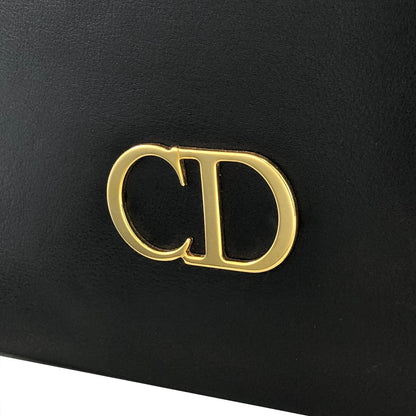 Christian Dior CD logo Leather Totebag Shoulderbag Black Vintage x3b2j4