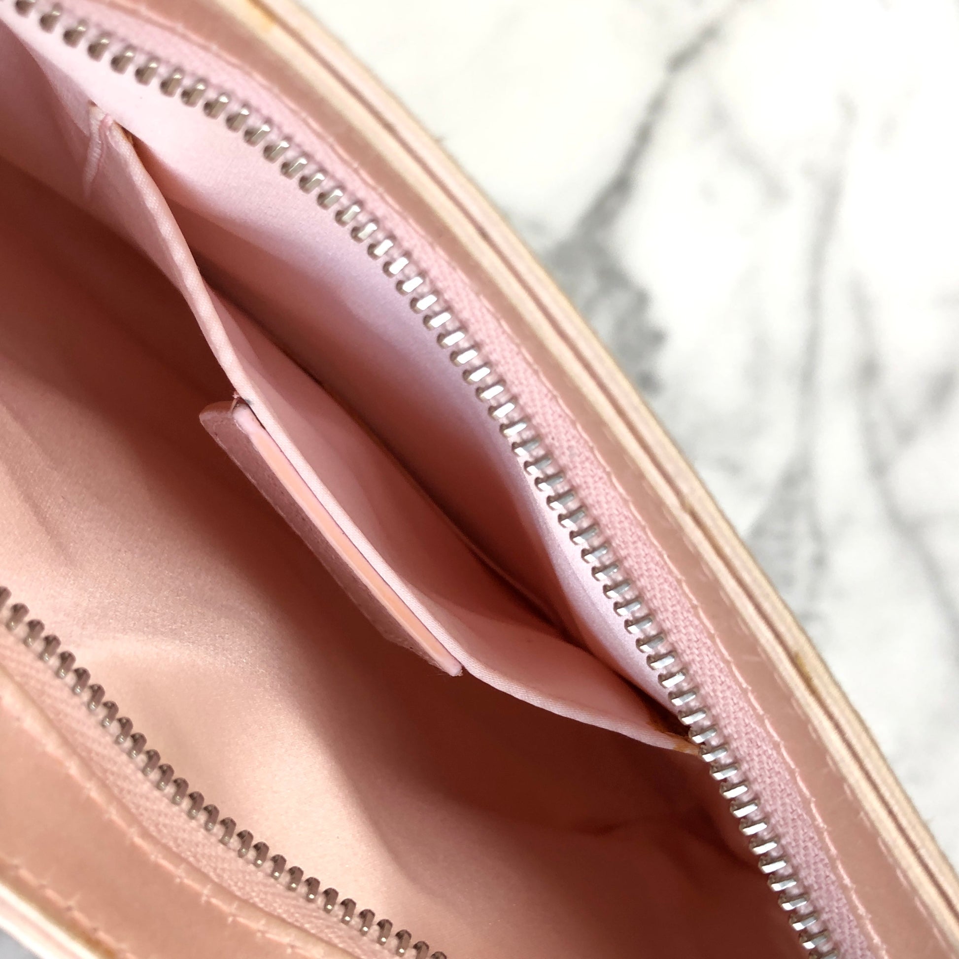 Celine Solo Women's Leather Clutch Bag Bordeaux,Light Pink
