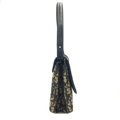 Christian Dior Trotter Leather×Jacquard Navy av4dz6
