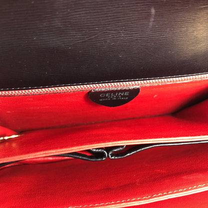 CELINE 馬車斜背包肩背包黑色復古舊款 CELINE 43kntg