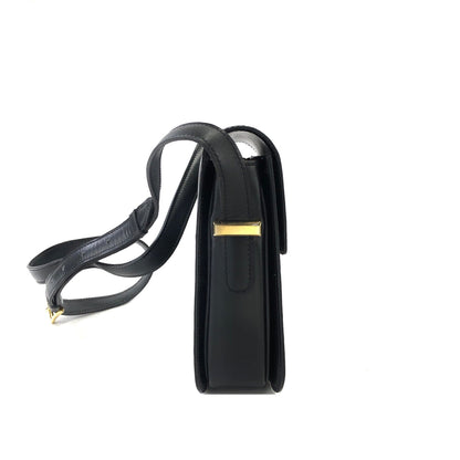 CELINE 馬車斜背包肩背包黑色復古舊款 CELINE 43kntg