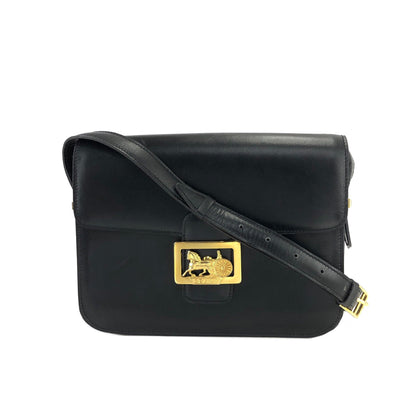 CELINE 馬車斜背包肩背包黑色復古舊款 CELINE 43kntg